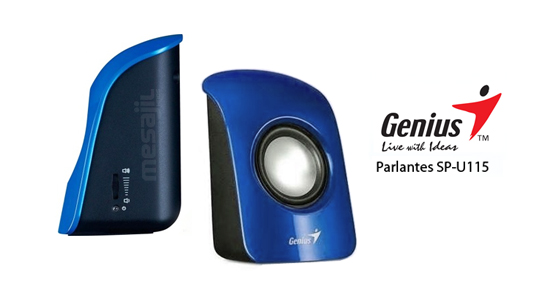 Parlante Genius 2.0 SP-U115 USB Power Blue